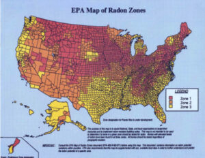 map of united states radon levels